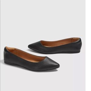 BRAND NEW WIDE WIDTH Lane Bryant Black Pointed Ballet Flats